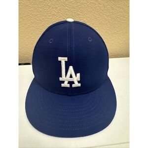 LA Dodgers MLB Baseball  59Fifty New Era Hat Cap Fitted On Field 7 1/4